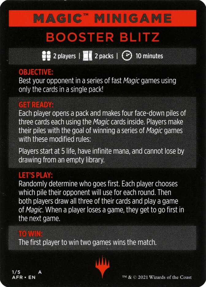 Booster Blitz (Magic Minigame) [Streets of New Capenna Minigame] | Good Games Morley