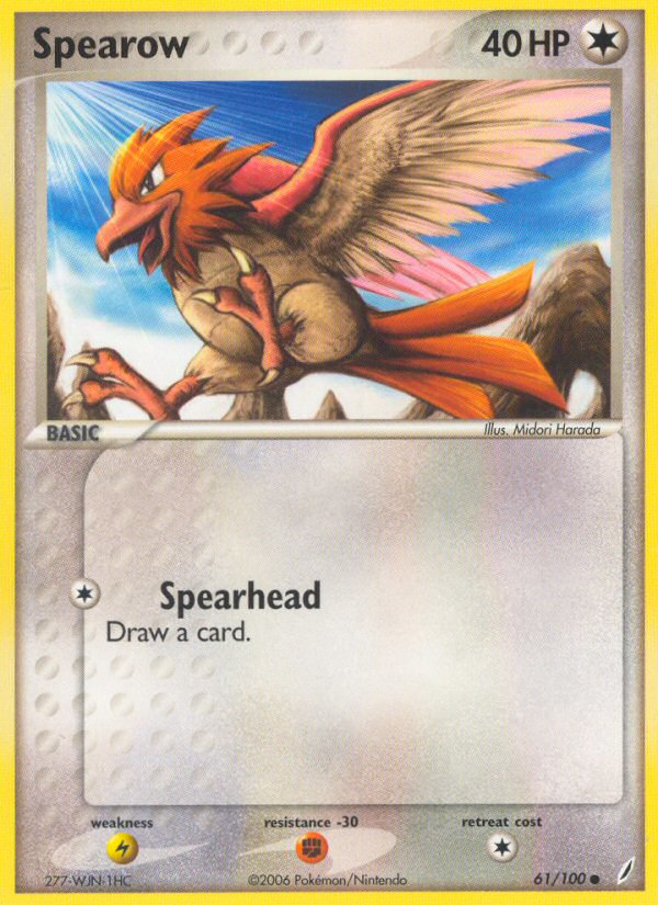 Spearow (61/100) [EX: Crystal Guardians] | Good Games Morley