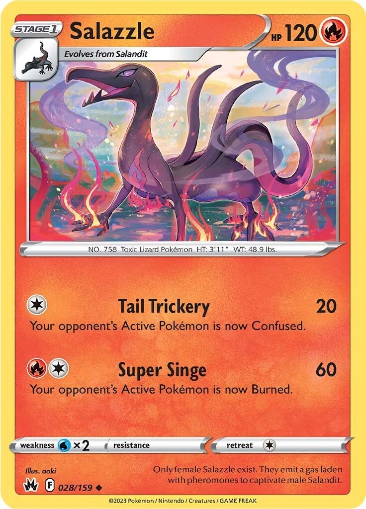 Salazzle (028/159) [Sword & Shield: Crown Zenith] | Good Games Morley