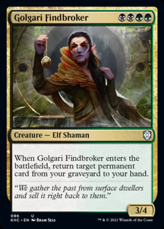 Golgari Findbroker [Kaldheim Commander] | Good Games Morley