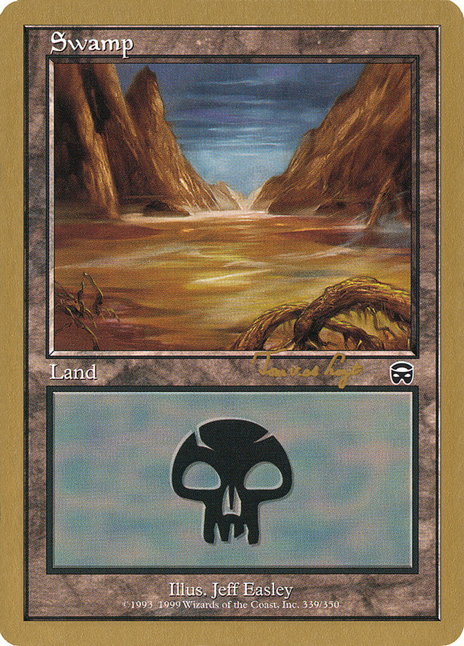 Swamp (tvdl339a) (Tom van de Logt) [World Championship Decks 2001] | Good Games Morley