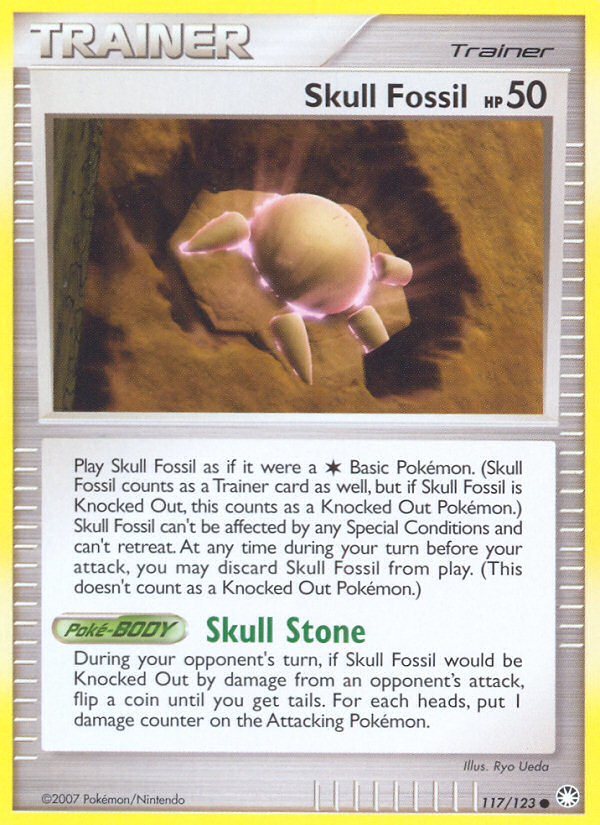 Skull Fossil (117/123) [Diamond & Pearl: Mysterious Treasures] | Good Games Morley