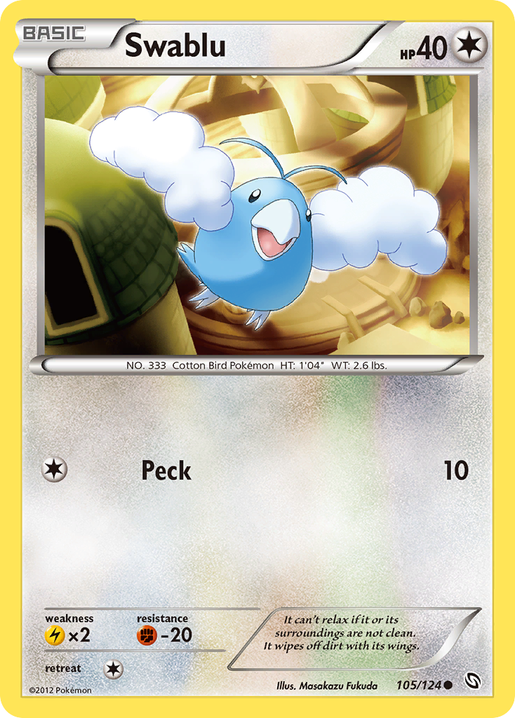 Swablu (105/124) [Black & White: Dragons Exalted] | Good Games Morley