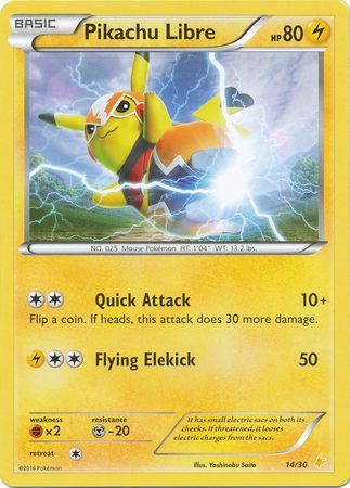 Pikachu Libre (14/30) [XY: Trainer Kit 3 - Pikachu Libre] | Good Games Morley