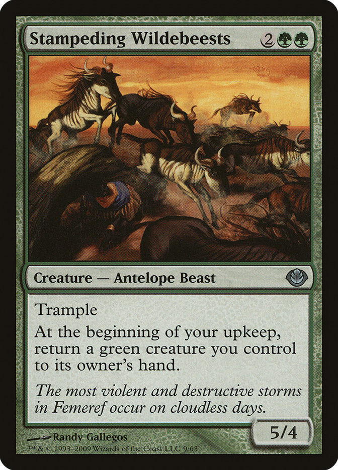 Stampeding Wildebeests [Duel Decks: Garruk vs. Liliana] | Good Games Morley