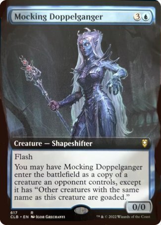 Mocking Doppelganger (Extended Art) [Commander Legends: Battle for Baldur's Gate] | Good Games Morley