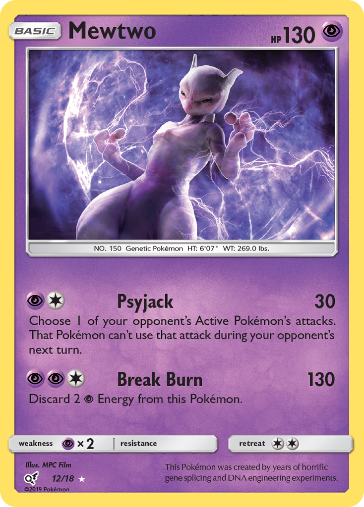 Mewtwo (12/18) [Sun & Moon: Detective Pikachu] | Good Games Morley