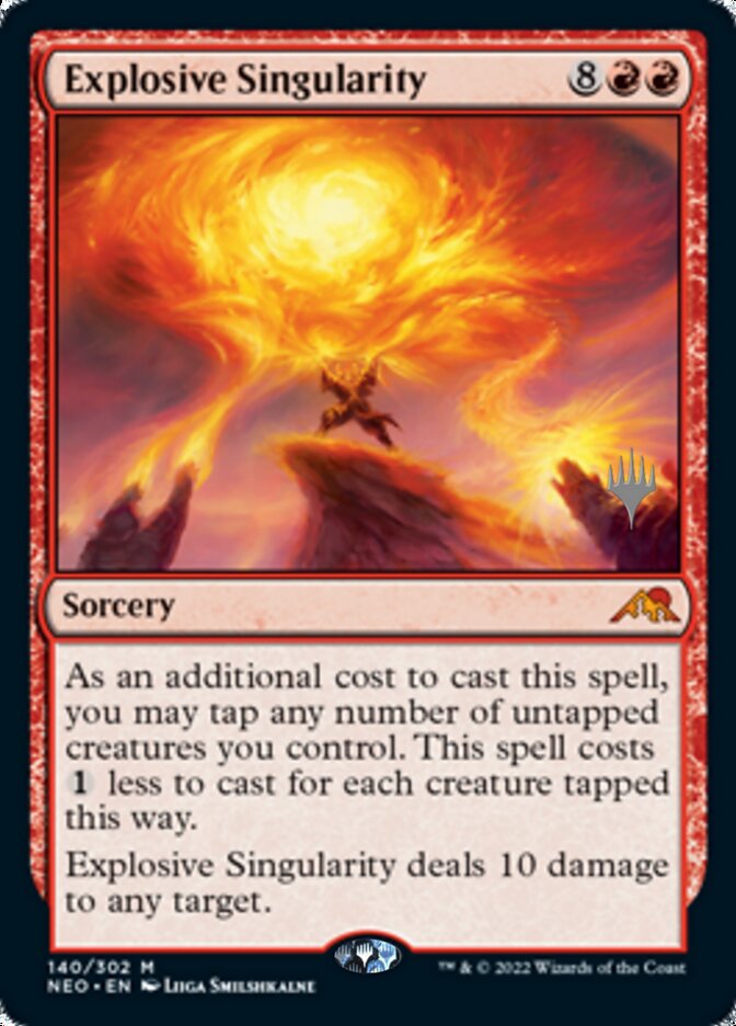 Explosive Singularity (Promo Pack) [Kamigawa: Neon Dynasty Promos] | Good Games Morley