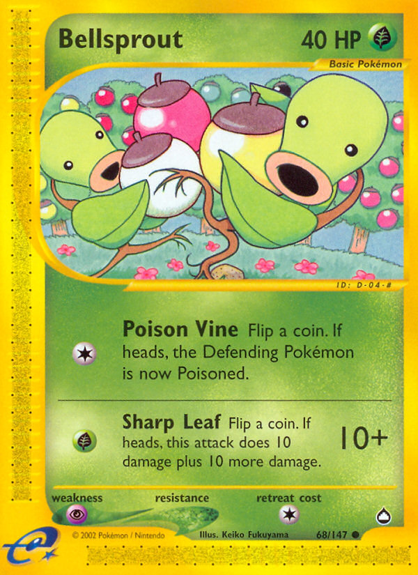 Bellsprout (68/147) [Aquapolis] | Good Games Morley