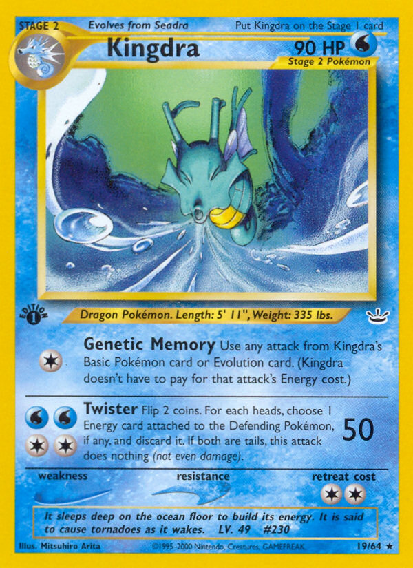 Kingdra (19/64) [Neo Revelation 1st Edition] | Good Games Morley