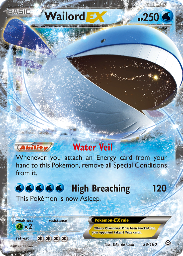 Wailord EX (38/160) [XY: Primal Clash] | Good Games Morley