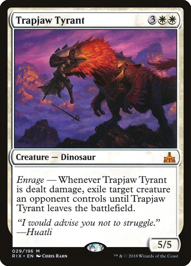 Trapjaw Tyrant [Rivals of Ixalan] | Good Games Morley