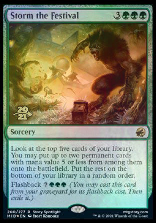 Storm the Festival [Innistrad: Midnight Hunt Prerelease Promos] | Good Games Morley