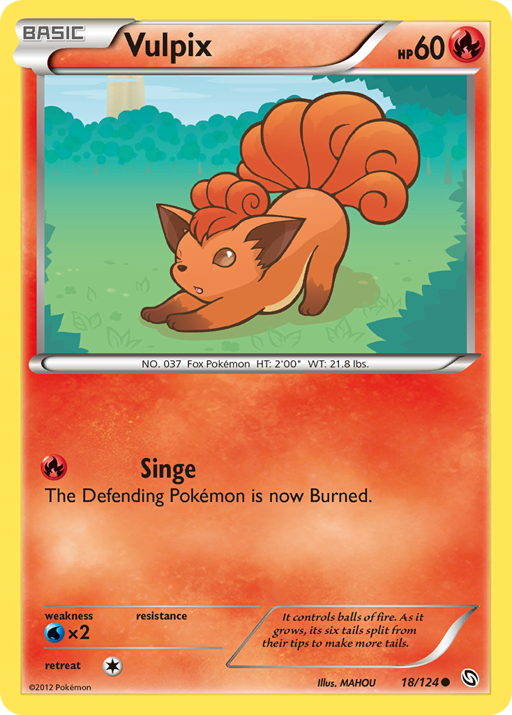 Vulpix (18/124) [Black & White: Dragons Exalted] | Good Games Morley