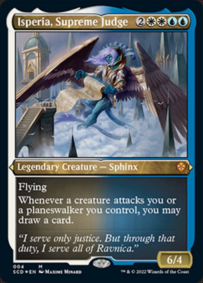 Isperia, Supreme Judge (Foil Etched) [Starter Commander Decks] | Good Games Morley