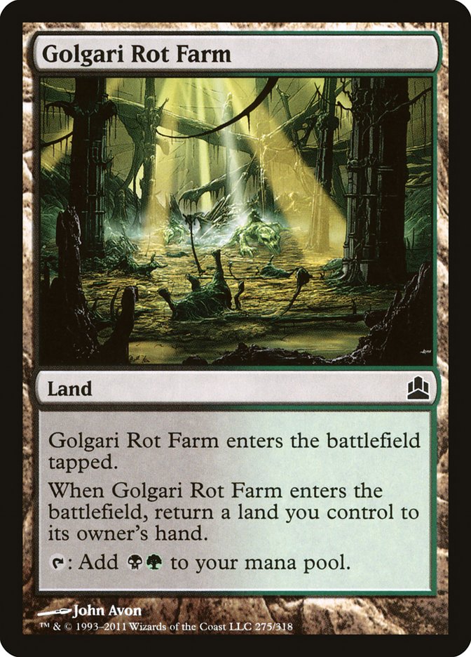 Golgari Rot Farm [Commander 2011] | Good Games Morley