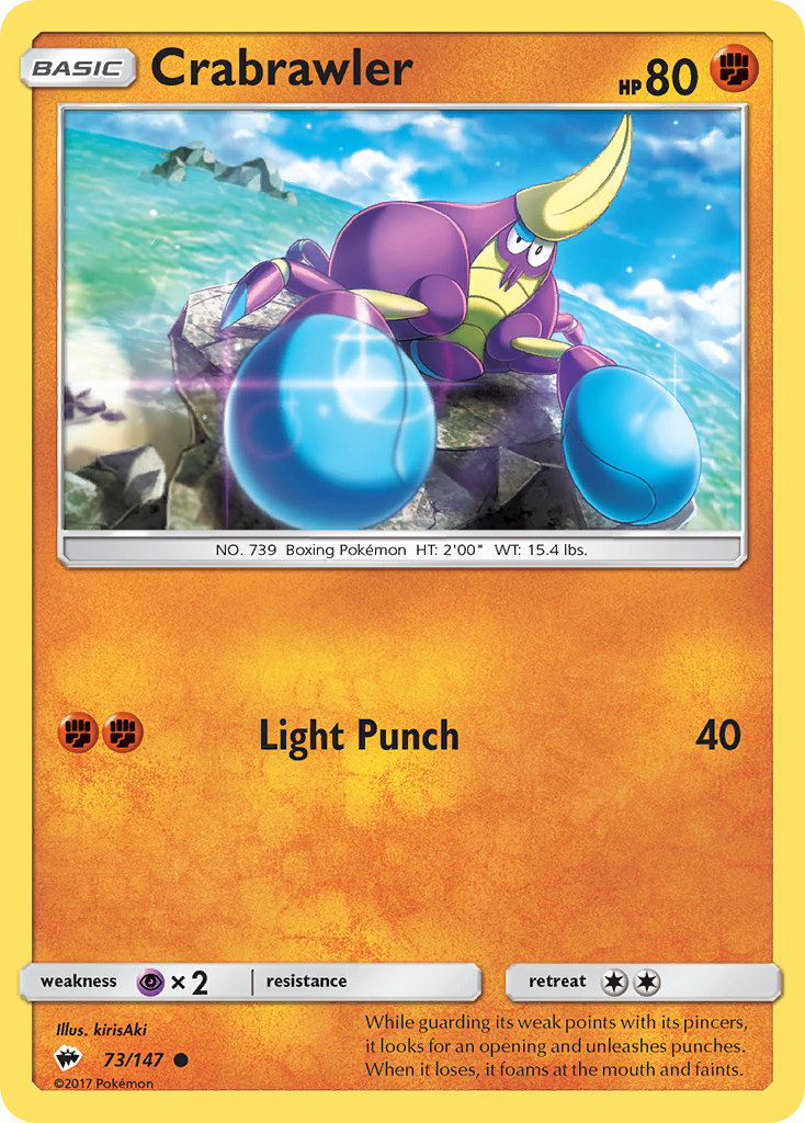 Crabrawler (73/147) [Sun & Moon: Burning Shadows] | Good Games Morley