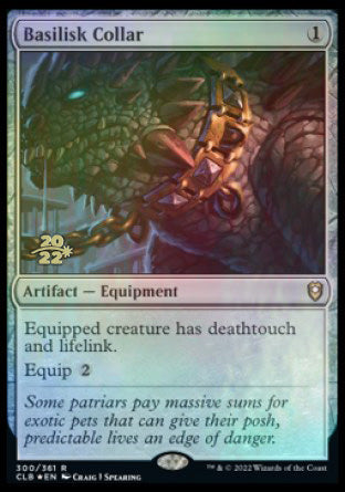 Basilisk Collar [Commander Legends: Battle for Baldur's Gate Prerelease Promos] | Good Games Morley