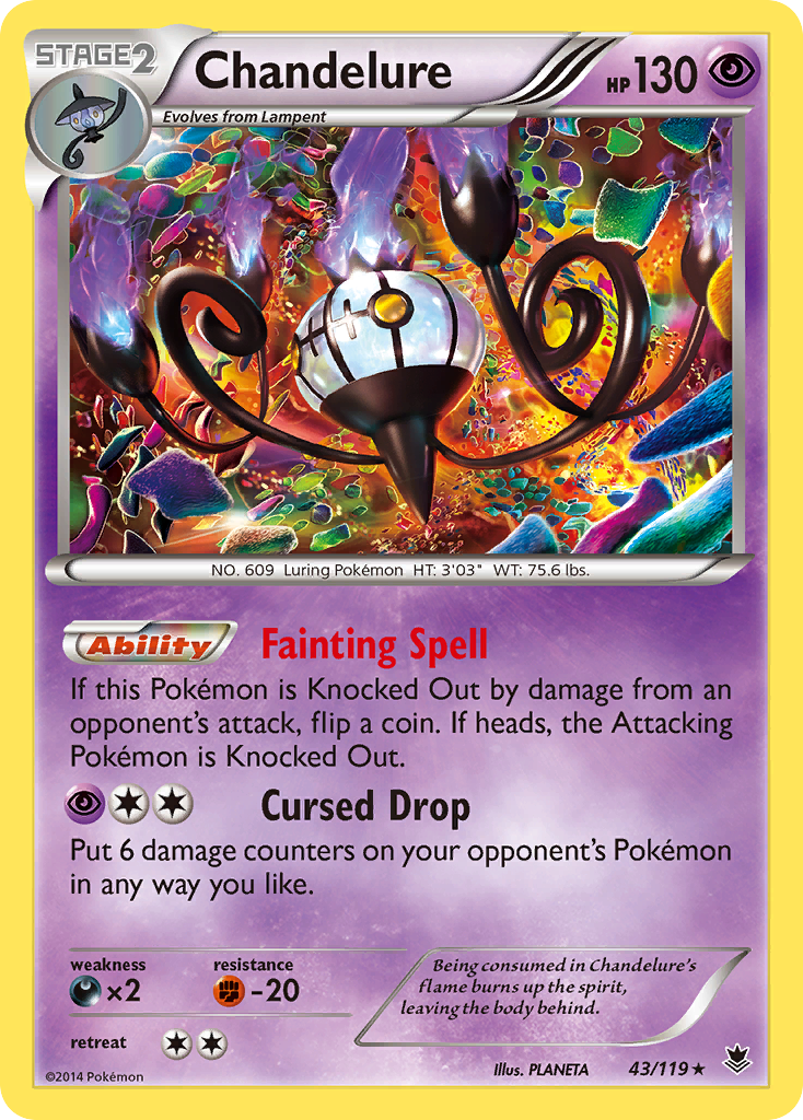 Chandelure (43/119) [XY: Phantom Forces] | Good Games Morley