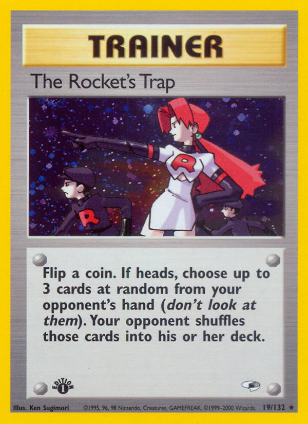 The Rocket's Trap (19/132) [Gym Heroes 1st Edition] | Good Games Morley