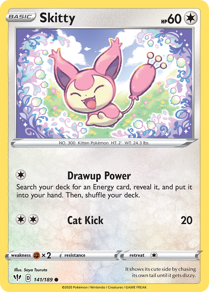 Skitty (141/189) [Sword & Shield: Darkness Ablaze] | Good Games Morley