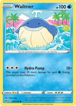 Wailmer (031/185) [Sword & Shield: Vivid Voltage] | Good Games Morley