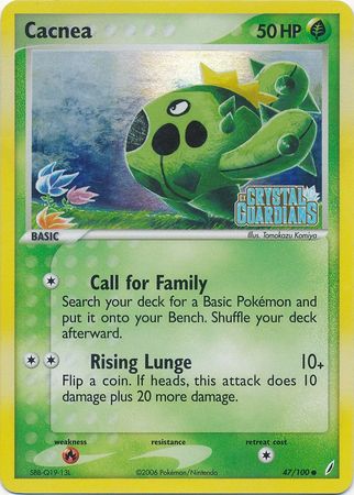 Cacnea (47/100) (Stamped) [EX: Crystal Guardians] | Good Games Morley