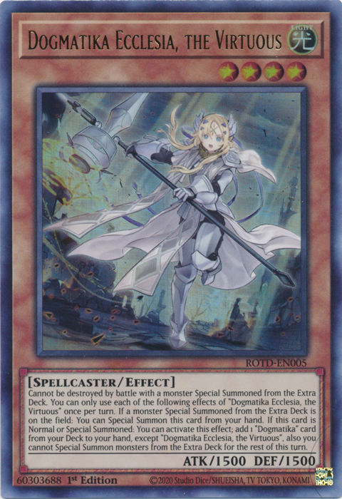 Dogmatika Ecclesia, the Virtuous [ROTD-EN005] Starlight Rare | Good Games Morley