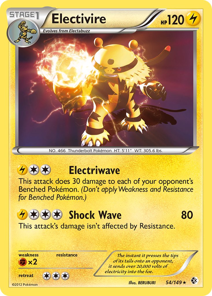 Electivire (54/149) (Theme Deck Exclusive) [Black & White: Boundaries Crossed] | Good Games Morley