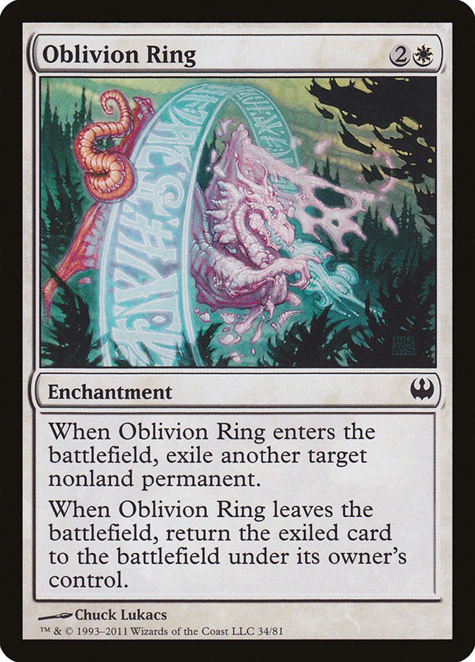 Oblivion Ring [Duel Decks: Knights vs. Dragons] | Good Games Morley