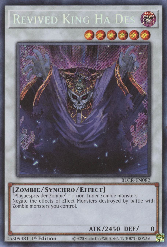 Revived King Ha Des [BLCR-EN082] Secret Rare | Good Games Morley