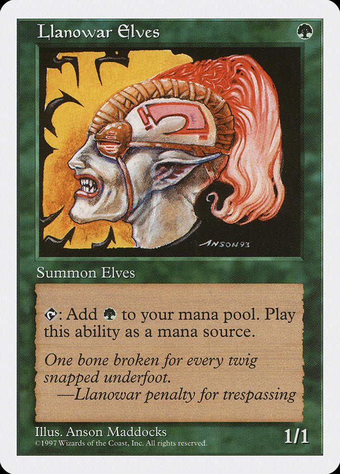 Llanowar Elves [Fifth Edition] | Good Games Morley