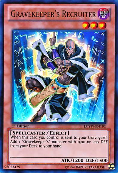 Gravekeeper's Recruiter [LCYW-EN193] Ultra Rare | Good Games Morley
