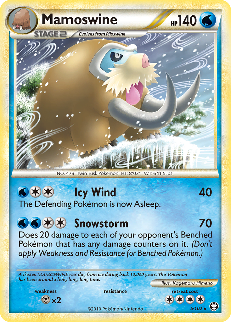 Mamoswine (5/102) [HeartGold & SoulSilver: Triumphant] | Good Games Morley