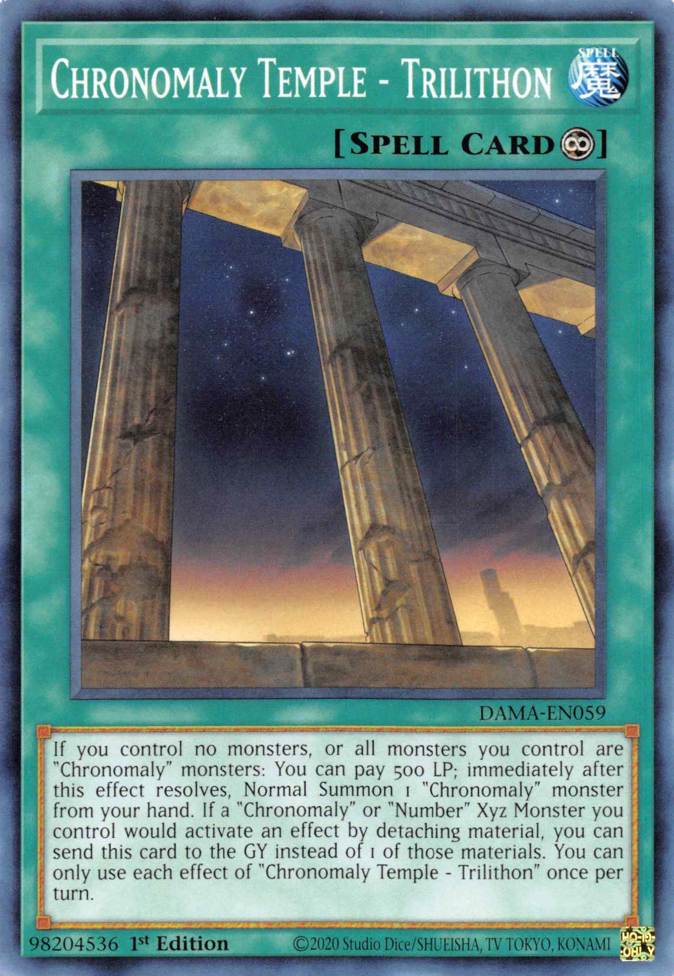 Chronomaly Temple - Trilithon [DAMA-EN059] Common | Good Games Morley