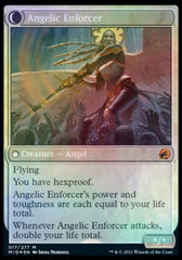 Enduring Angel // Angelic Enforcer [Innistrad: Midnight Hunt Prerelease Promos] | Good Games Morley