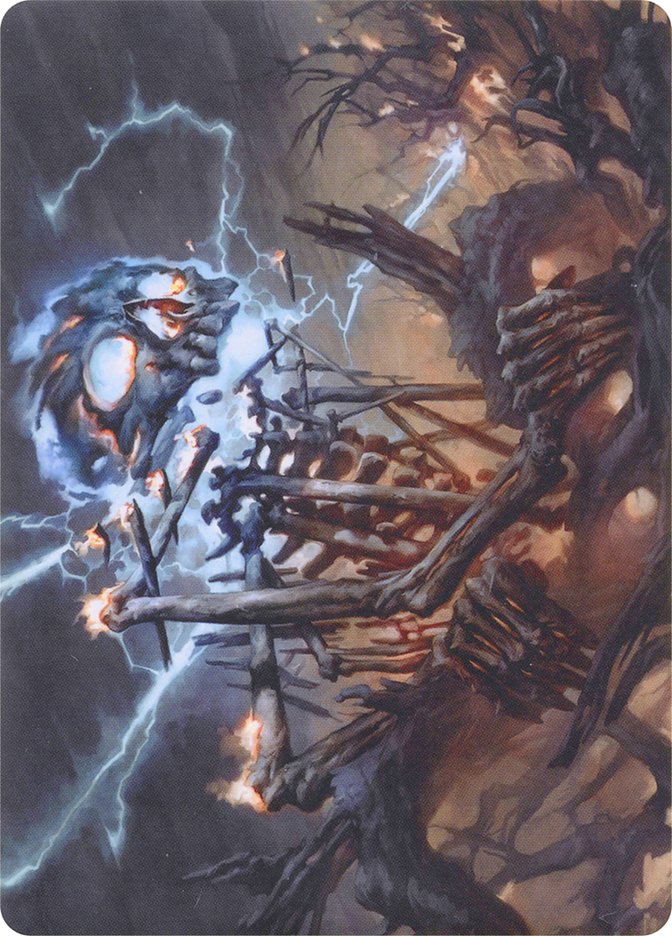 Lightning Skelemental // Lightning Skelemental [Modern Horizons Art Series] | Good Games Morley