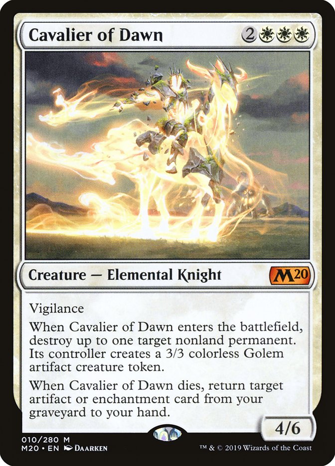 Cavalier of Dawn [Core Set 2020] | Good Games Morley