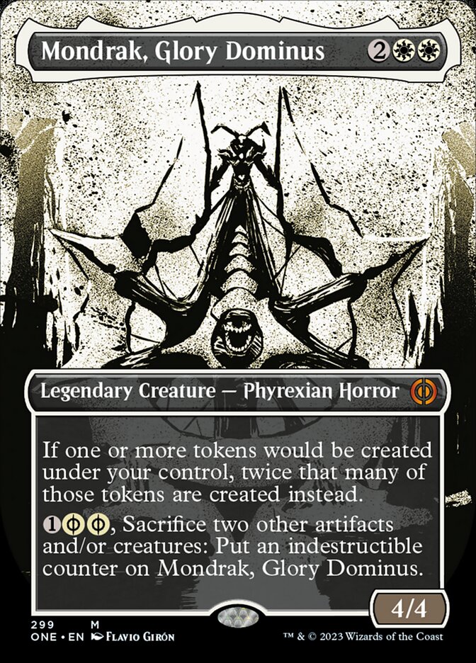 Mondrak, Glory Dominus (Borderless Ichor) [Phyrexia: All Will Be One] | Good Games Morley