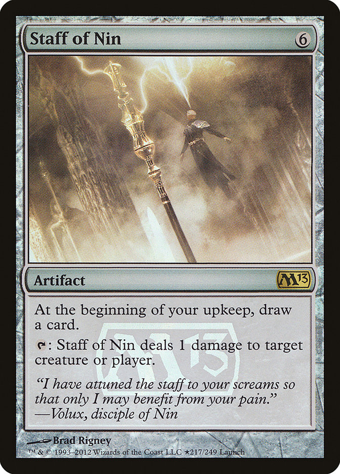 Staff of Nin [Magic 2013 Prerelease Promos] | Good Games Morley