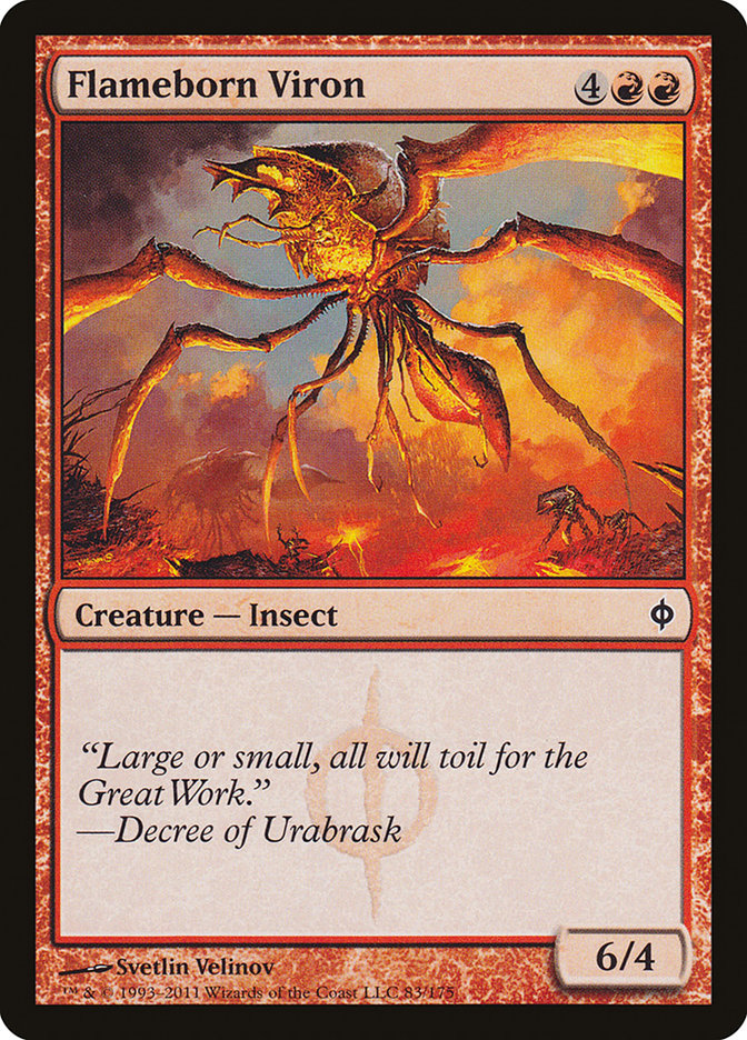 Flameborn Viron [New Phyrexia] | Good Games Morley