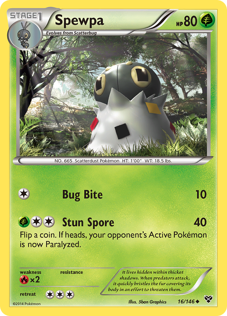 Spewpa (16/146) [XY: Base Set] | Good Games Morley
