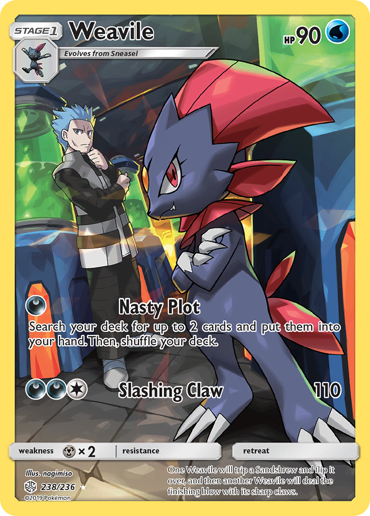 Weavile (238/236) [Sun & Moon: Cosmic Eclipse] | Good Games Morley