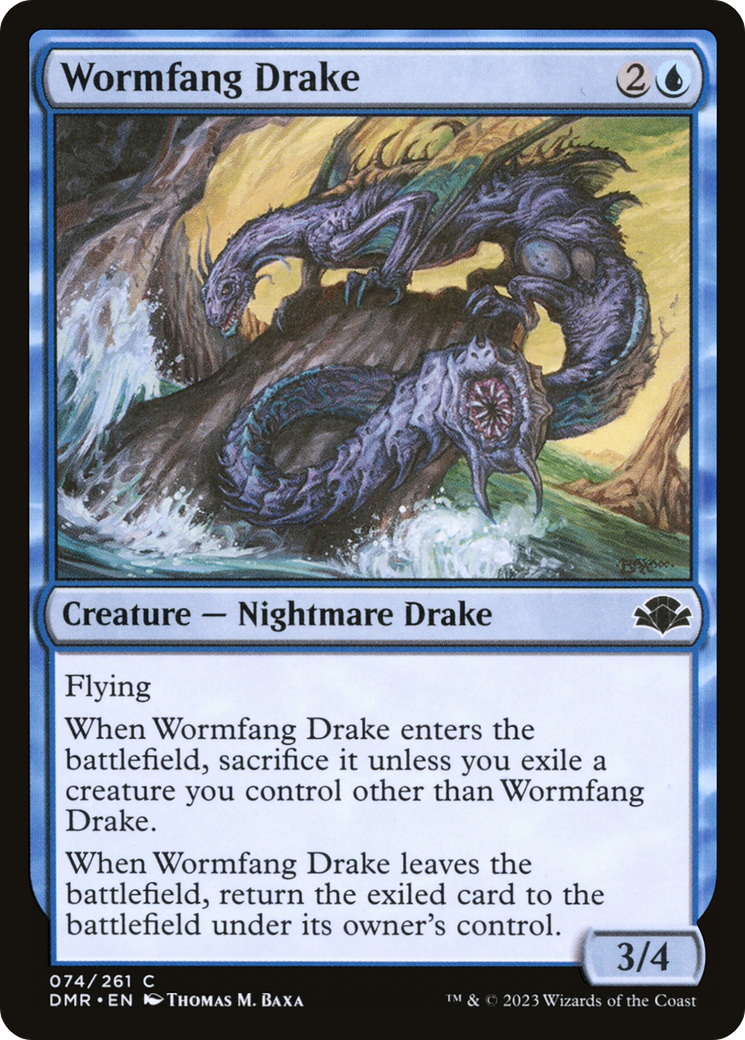 Wormfang Drake [Dominaria Remastered] | Good Games Morley