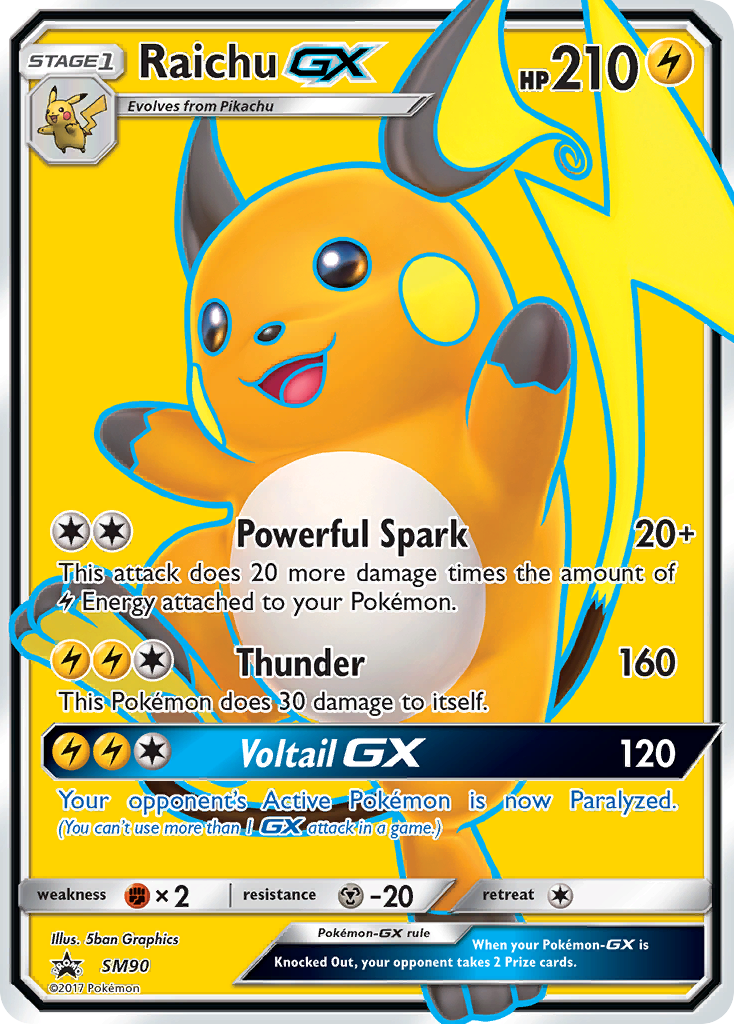 Raichu GX (SM90) [Sun & Moon: Black Star Promos] | Good Games Morley