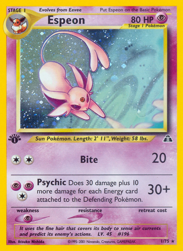 Espeon (1/75) [Neo Discovery 1st Edition] | Good Games Morley