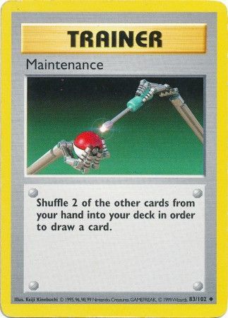 Maintenance (83/102) [Base Set Shadowless Unlimited] | Good Games Morley