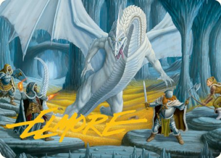 Cave of the Frost Dragon Art Card (Gold-Stamped Signature) [Dungeons & Dragons: Adventures in the Forgotten Realms Art Series] | Good Games Morley