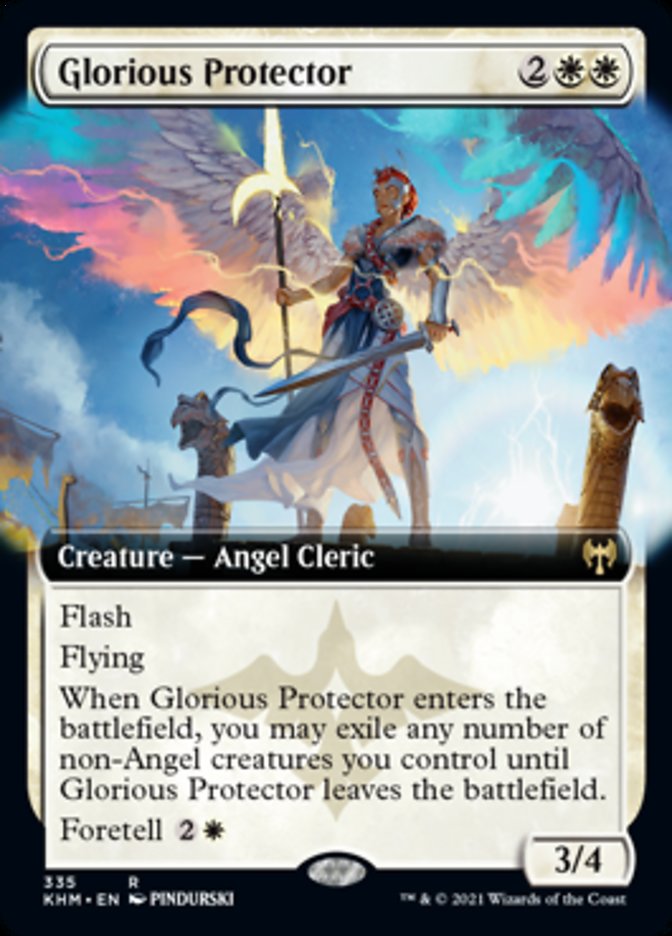 Glorious Protector (Extended Art) [Kaldheim] | Good Games Morley