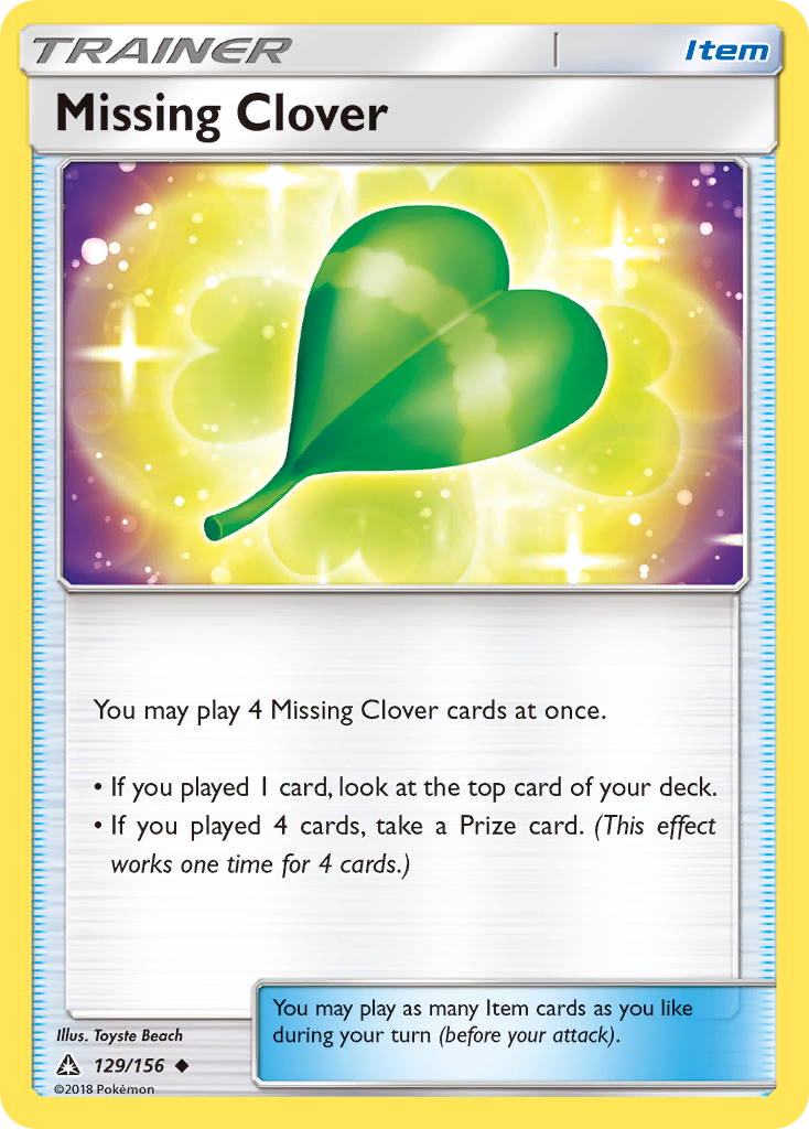 Missing Clover (129/156) [Sun & Moon: Ultra Prism] | Good Games Morley